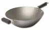 Joyce Chen 22-0060, Pro Chef Flat Bottom Wok Uncoated Carbon Steel, 14-inch 