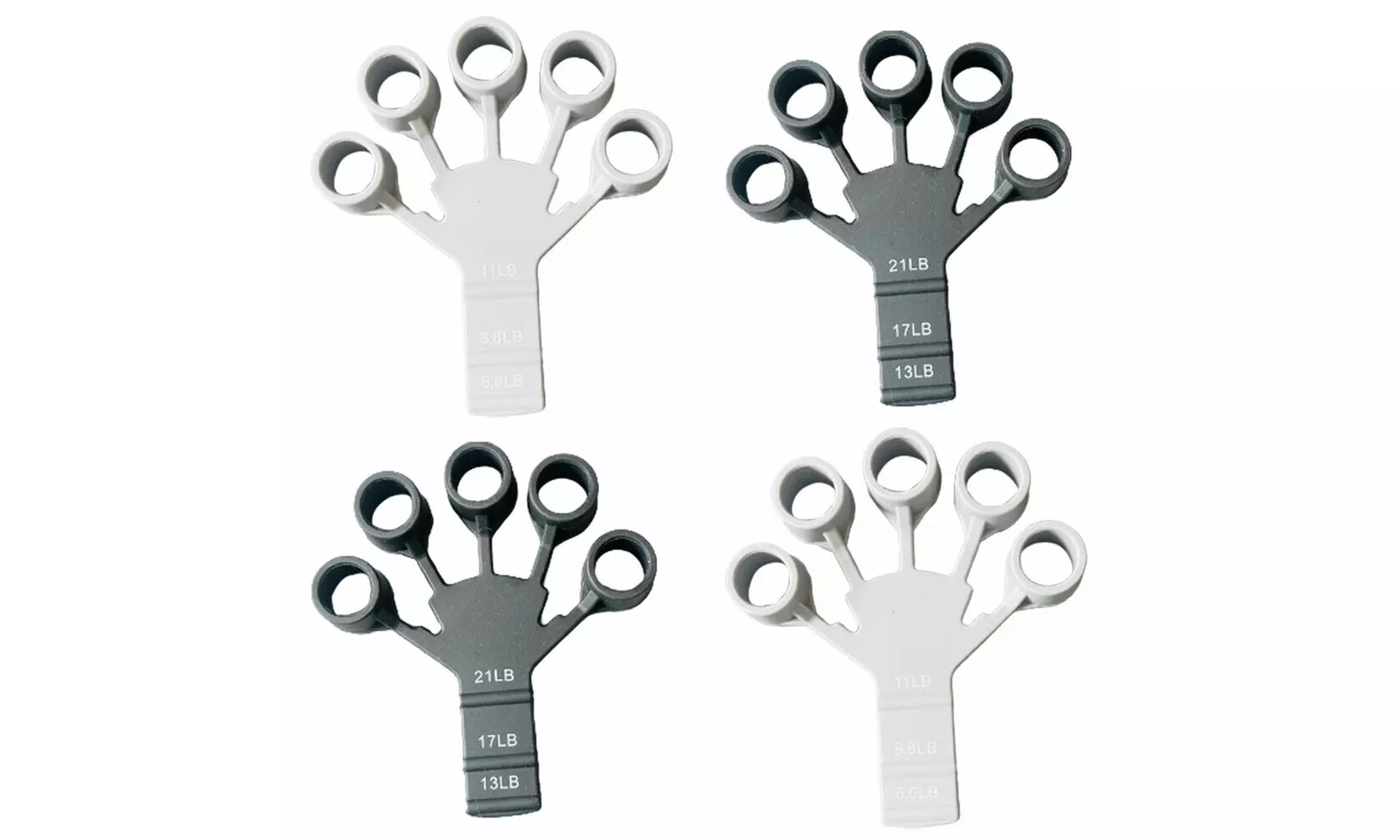 US 1-2 Pcs Hand Grip Strengthener Exerciser Forearm Resistant Level Grip Trainer
