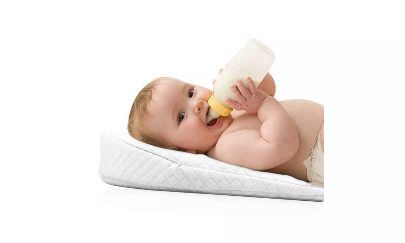 Newborn Anti-Spit Milk Wedge Pillow Infant Reflux Sleeping Memory Foam Pillow - Primary Image
