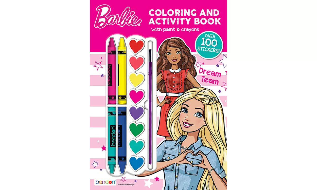 Barbie Coloring & Activity Book With Paint and Crayons - Primary Image