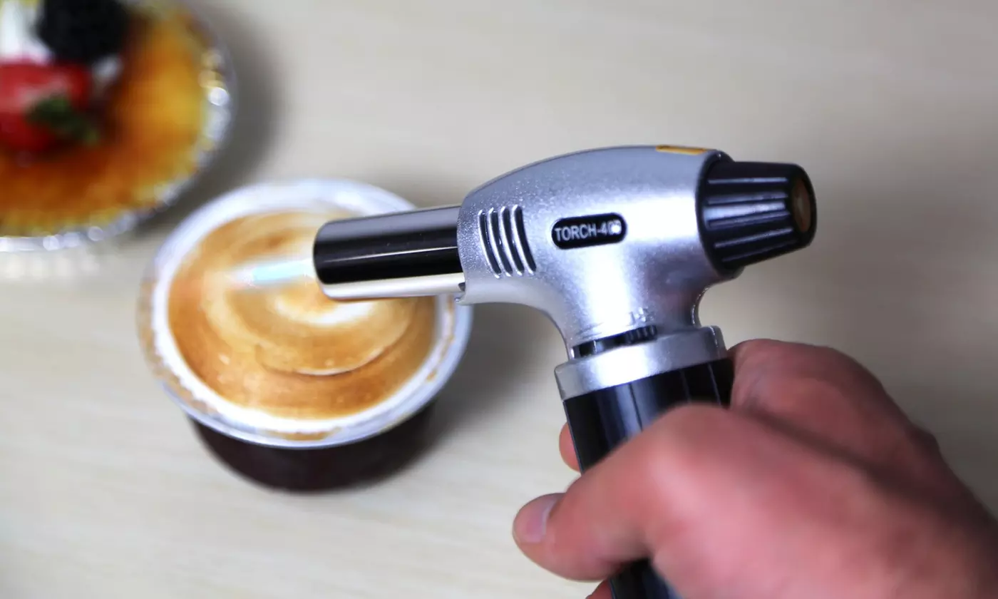 iMounTEK Refillable Culinary Butane Gas Blow Torch Lighter with Safety Lock - Primary Image
