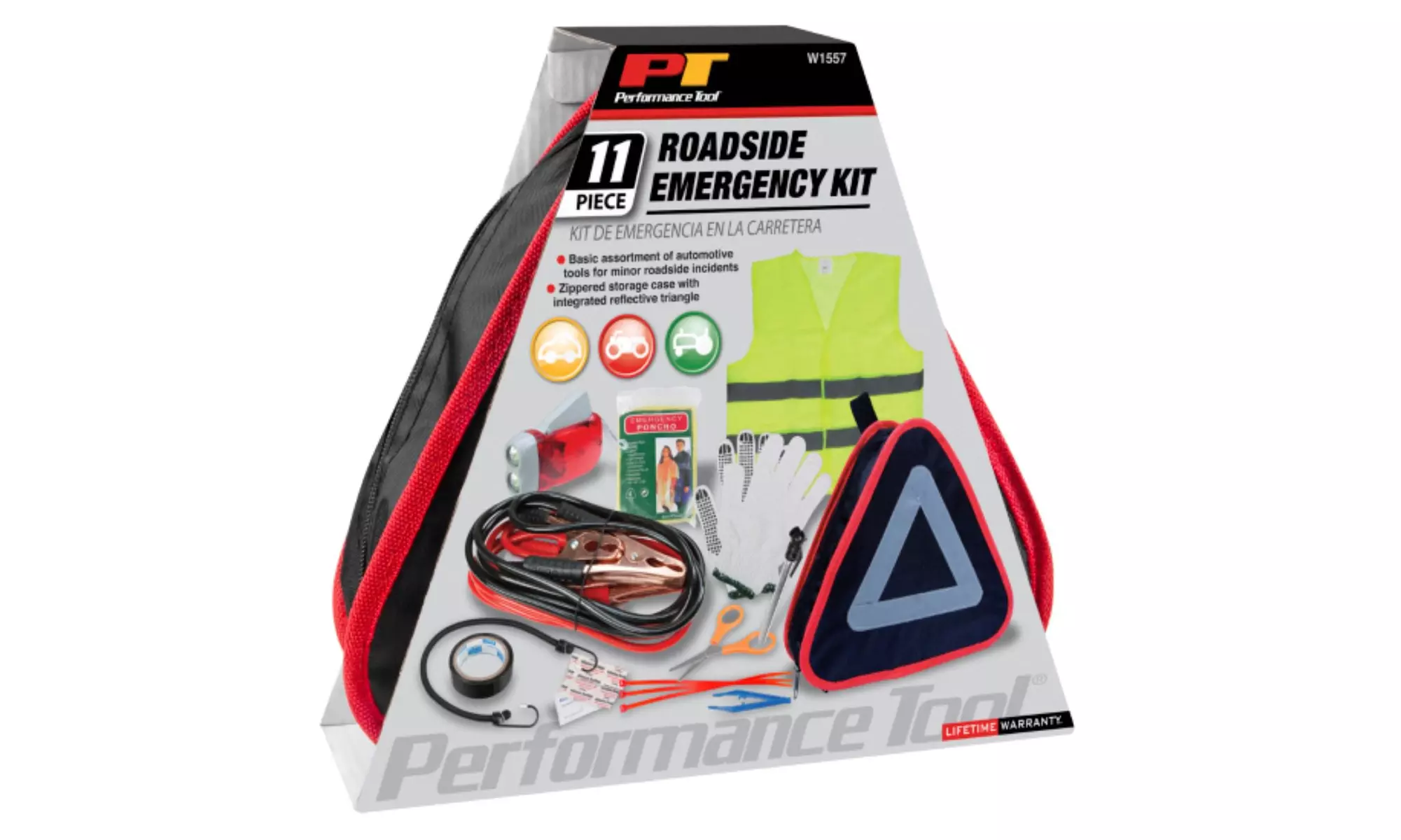 Performance Tool Roadside Emergency Kit (11-Piece Kit) - Primary Image