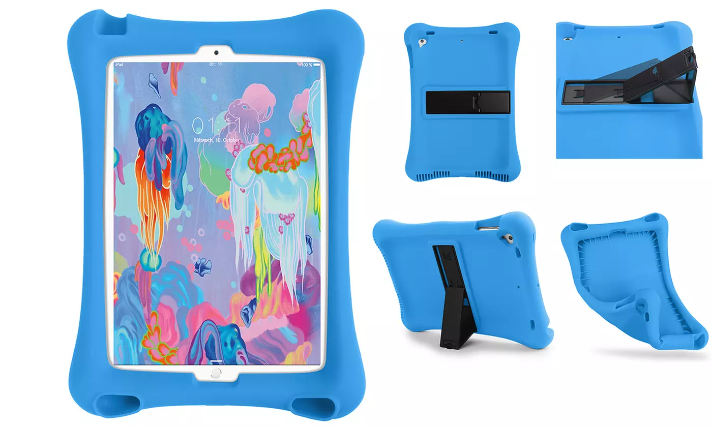 Shockproof iPad Case Stand Silicone For iPad Air/Air 2/Pro 9.7/9.7 2017(2018) - Primary Image