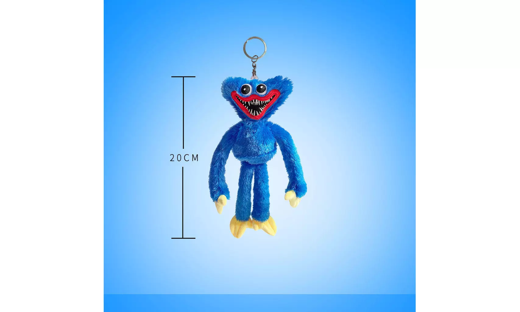 Huggy Wuggy Kissy Missy Figure Plush Stuffed Doll Key Chain - Primary Image