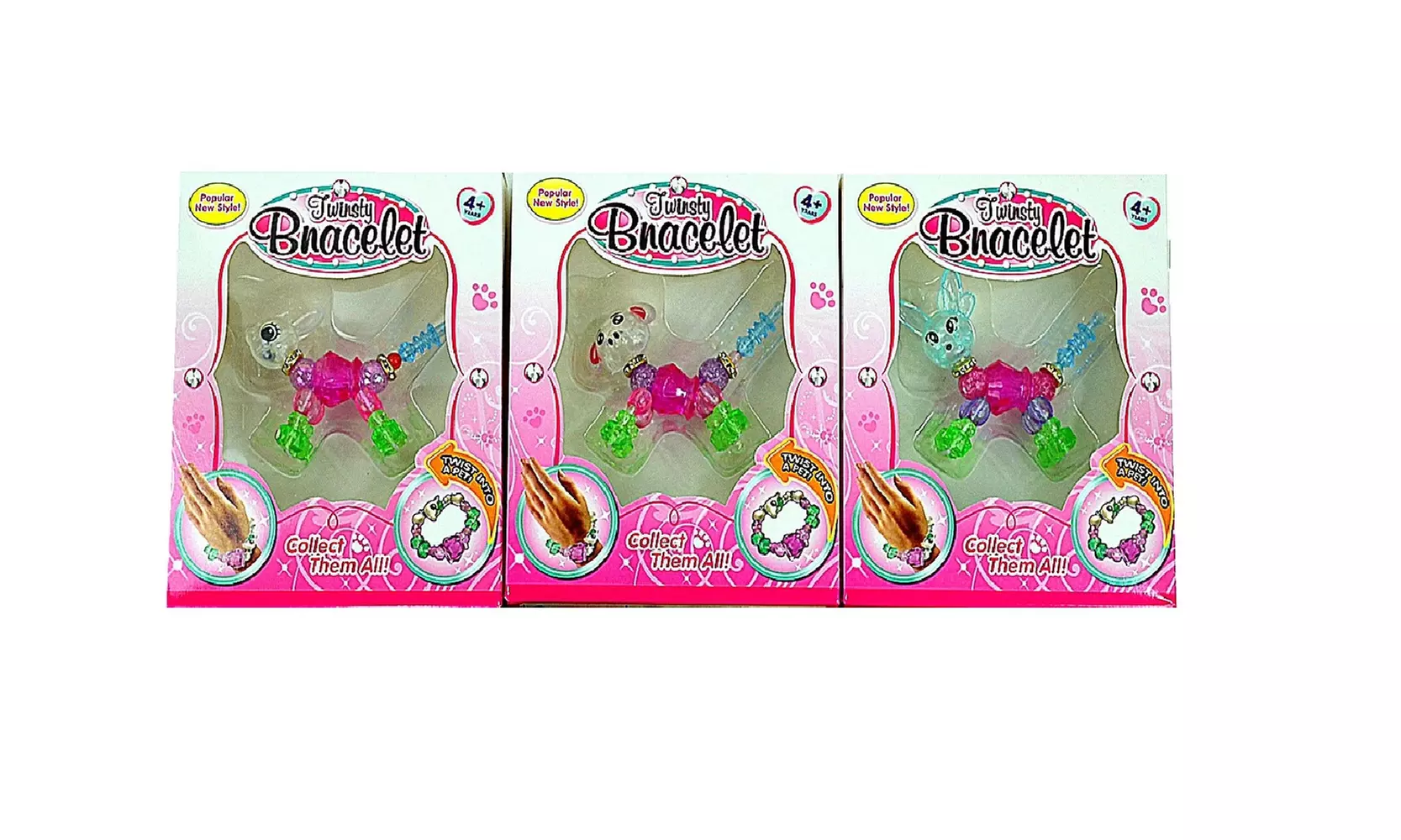 3 Value Pack Twisty Pets , Make a Bracelet or Twist into a Pet - Second Medium