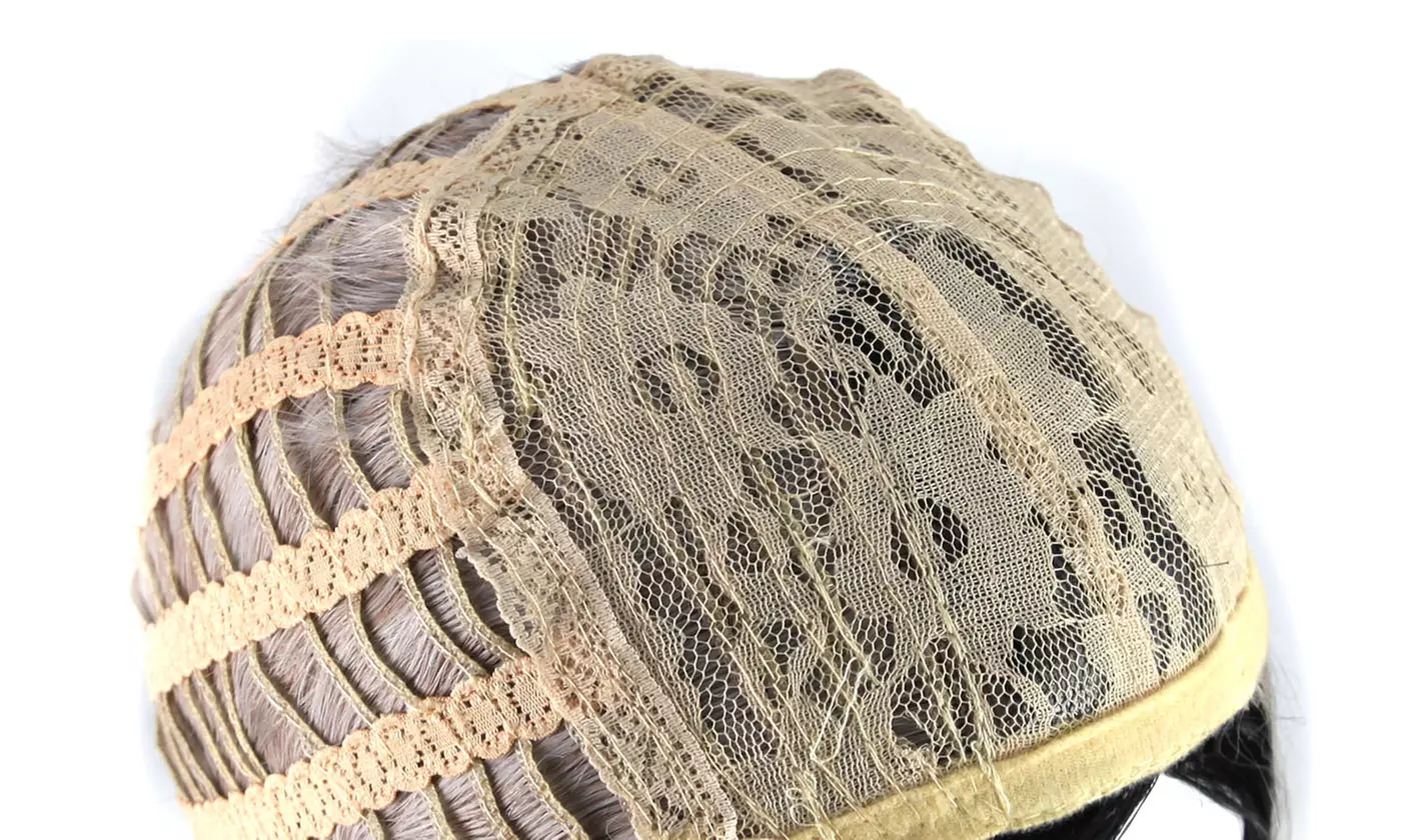 Silver Gray Two Tones Synthetic Long Nature Wave Heat Resistant Wig Hair