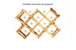 Mosunx 10 Bottle Wooden Wine Rack Wine Stroage Exhibition - Second Medium