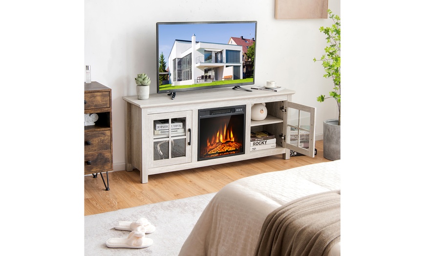 Up To 56% Off On Costway 58 Inches Fireplace T... | Groupon Goods