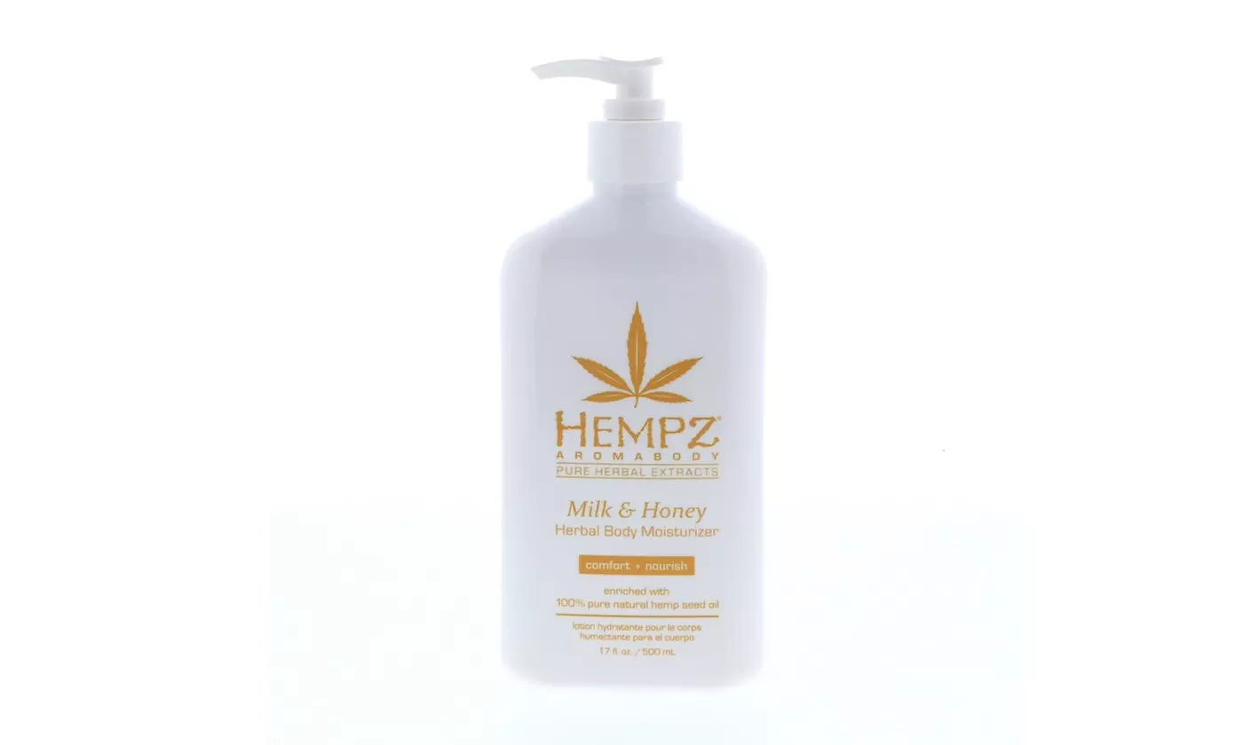 Up to Four-Pack Hempz Milk and Honey Herbal Body Moisturizer 17 oz - Primary Image