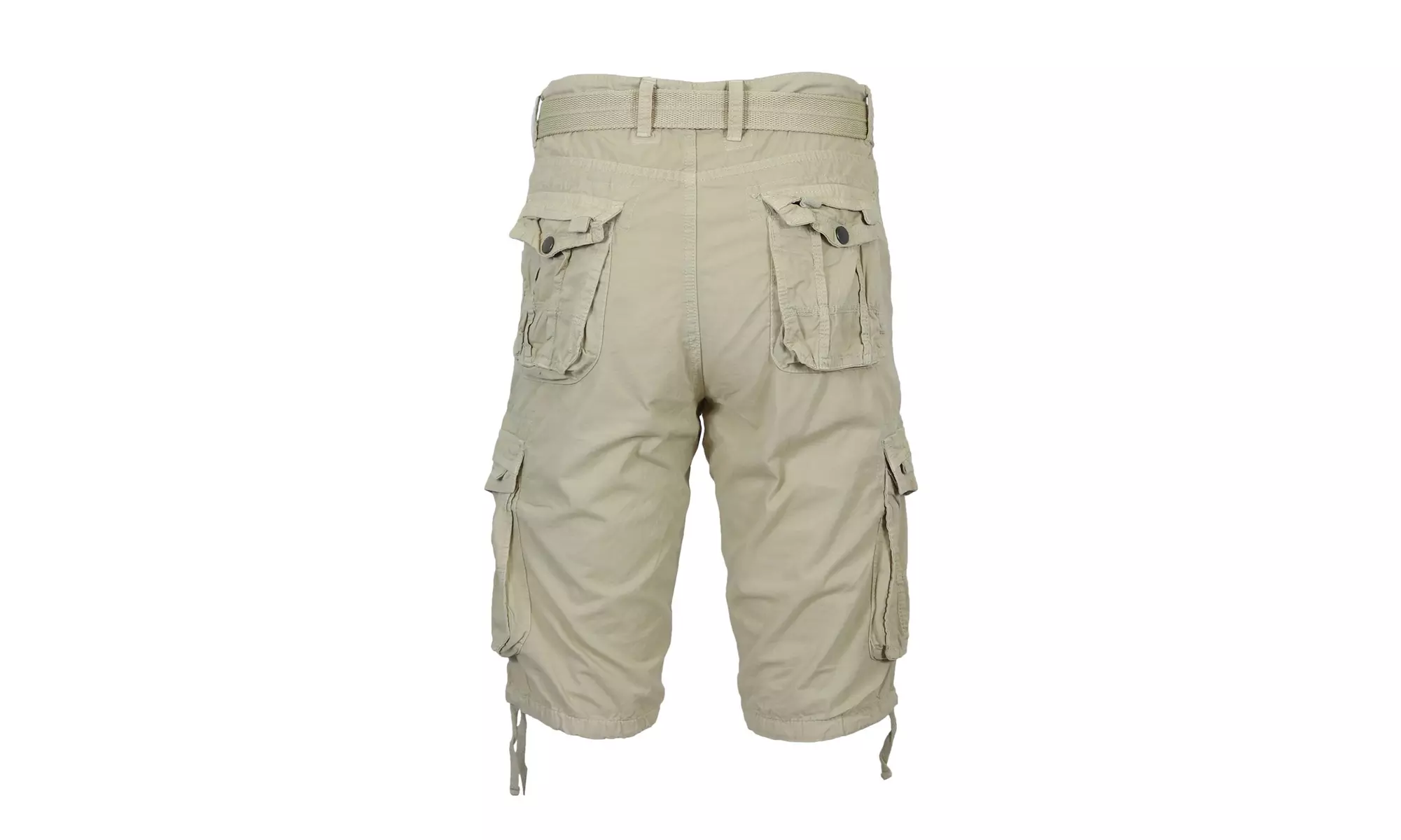 Men's Distressed Cotton Cargo Belted Shorts (Sizes, 30-42)