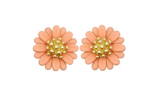 Belle Femme Fashion Earrings in Sun Flower Design