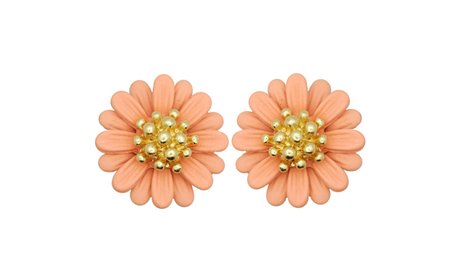 Belle Femme Fashion Earrings in Sun Flower Design