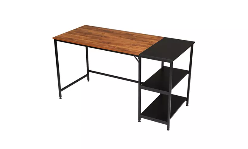 55 inches Computer Desk with 2 Shelves Large Home Office Desk - Primary Image