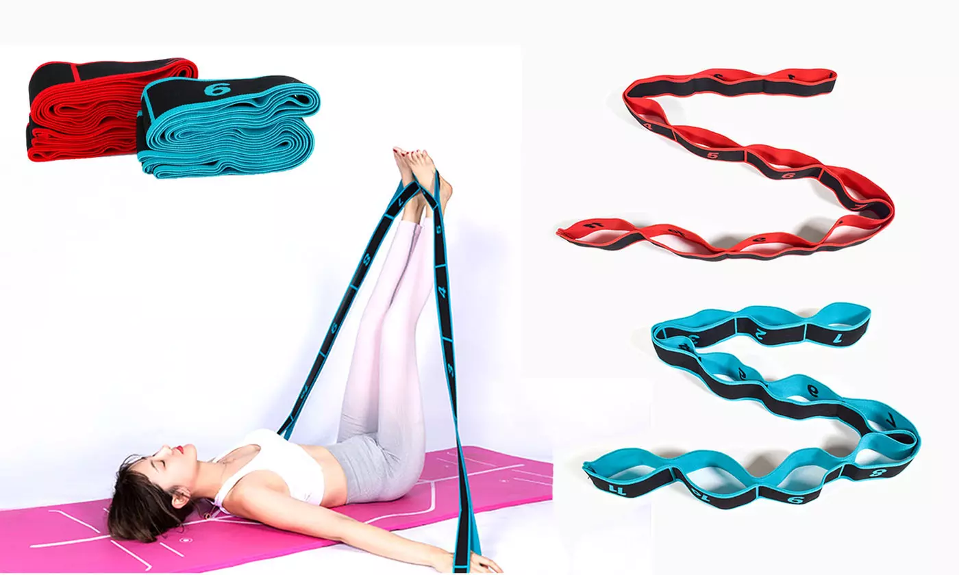 Yoga Exercise Stretch Strap with Multi-Loop - Primary Image