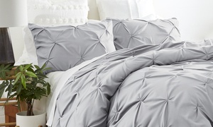 Home Collection Premium Ultra Soft 3 Piece Pinch Pleat Duvet Cover Set