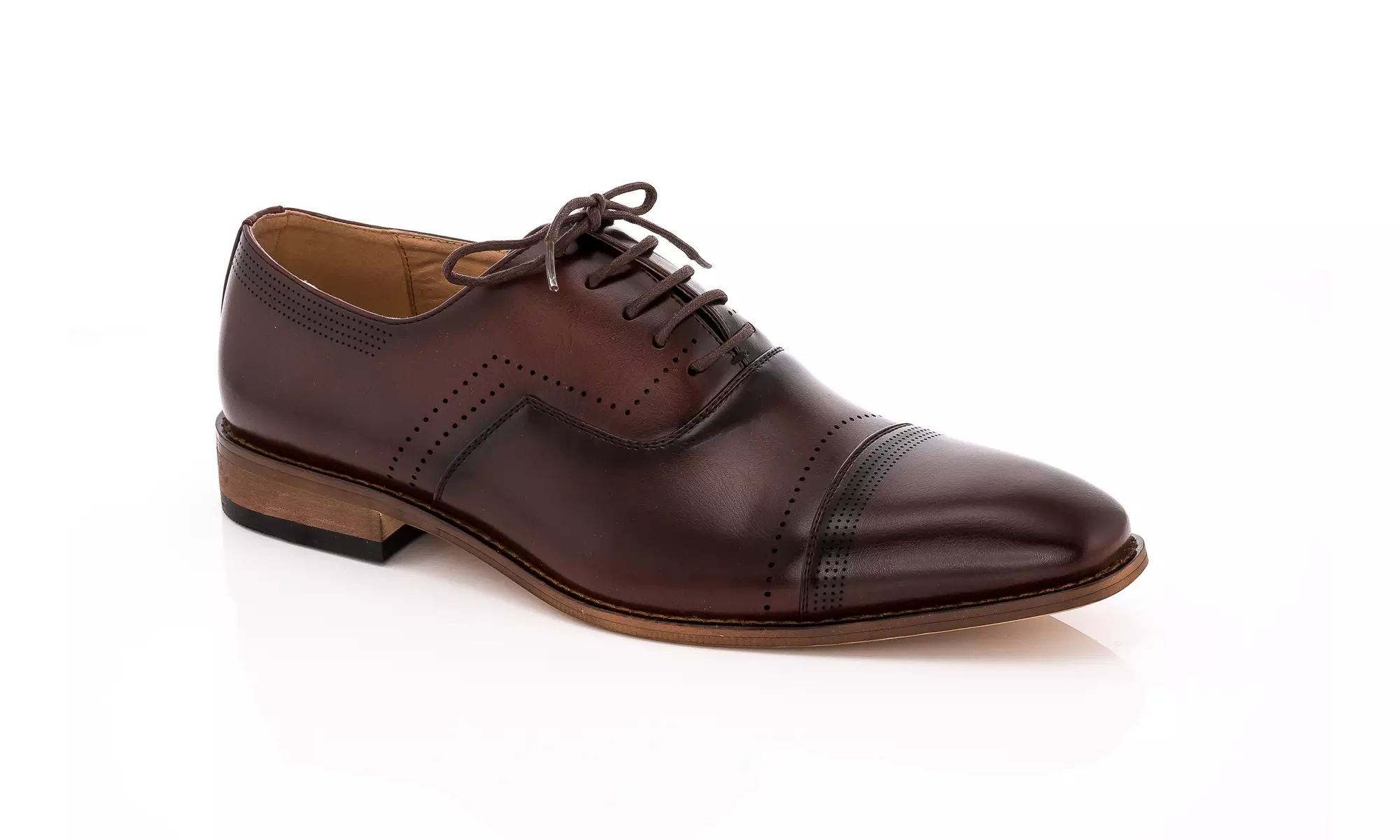 Adolfo Men's Cap-Toe Lace-Up Dress Shoes Multiple Styles