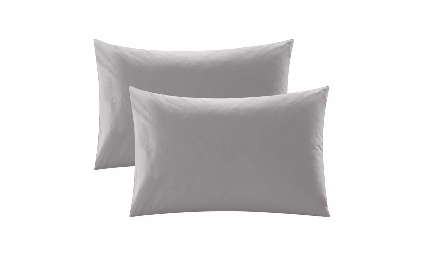 2 Pack Solid Pure Bed Pillow Case Covers Ultra Soft