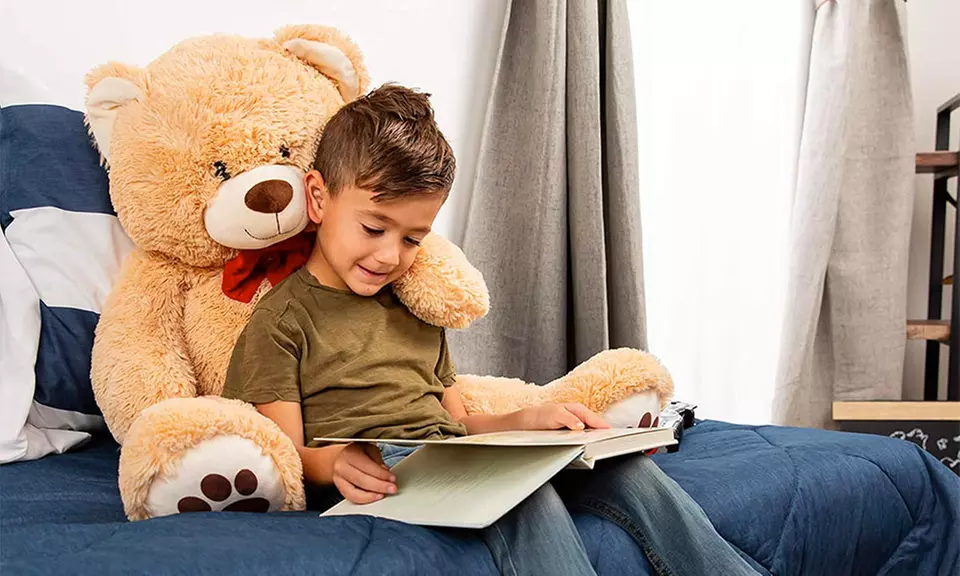 38in Giant Super Soft Plush Cuddly Teddy Bear - Primary Image