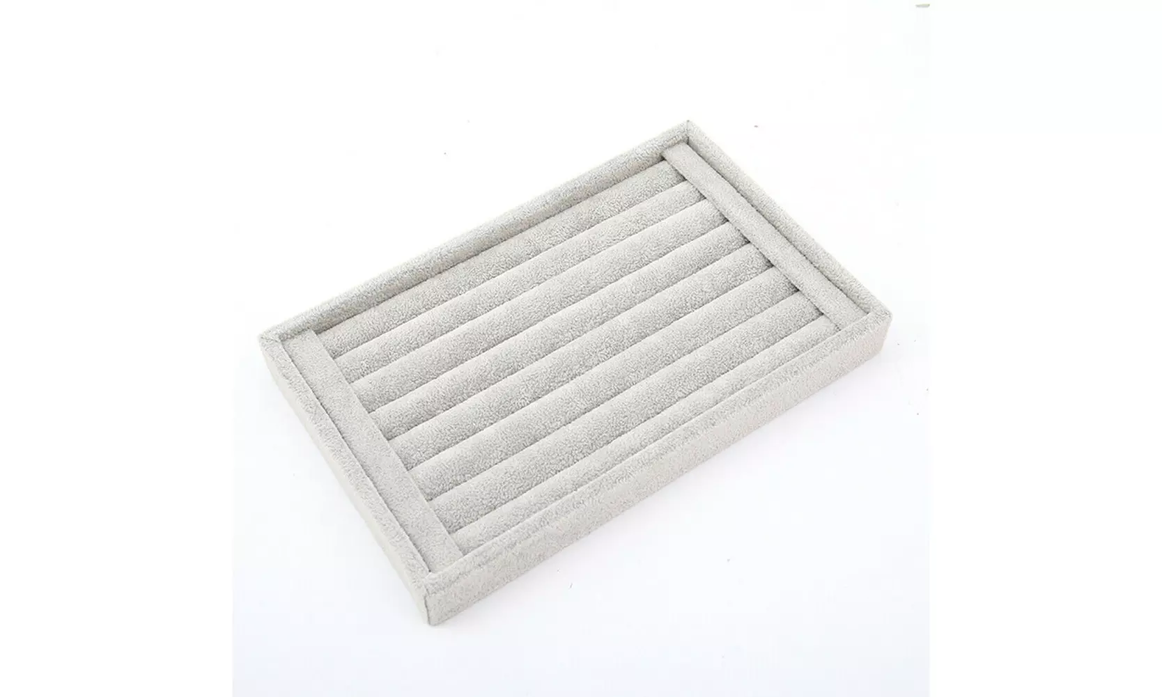 1-2 Pc Velvet Jewelry Ring Display Organizer Tray Holder Earring Storage Case