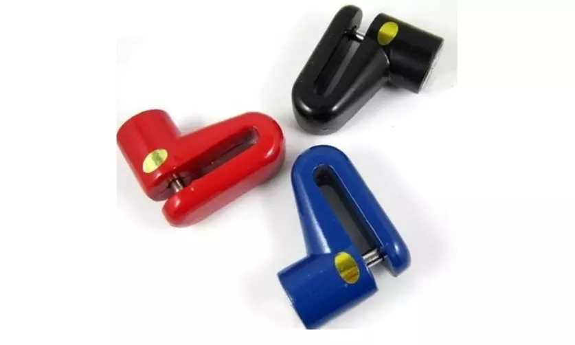 Mountain Bike Disc Brake Lock with keys - Black, Blue or Red - Primary Image