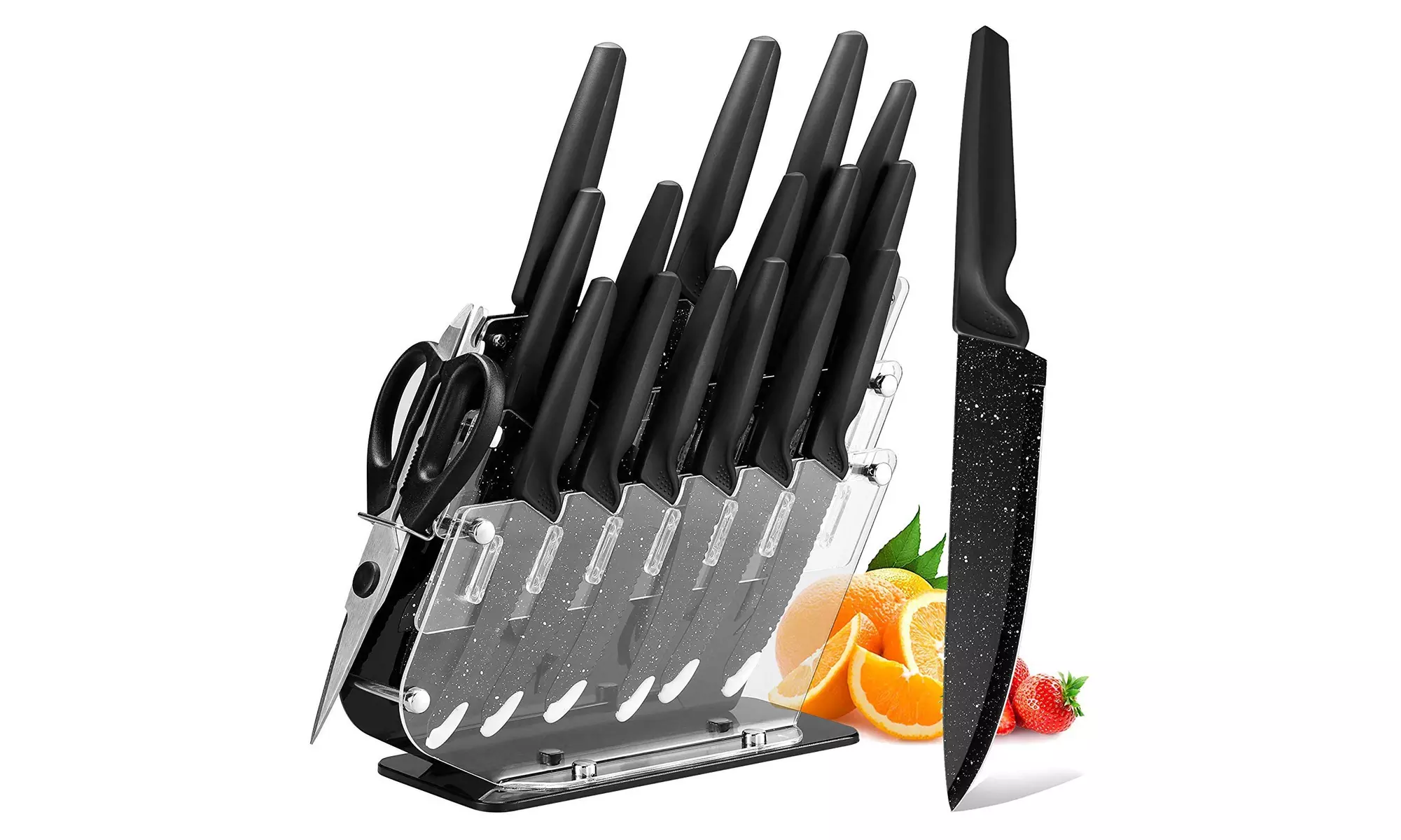 HOBO 17-Piece Knife Set, Stainless Steel Chef Knife Set with Acrylic - Primary Image