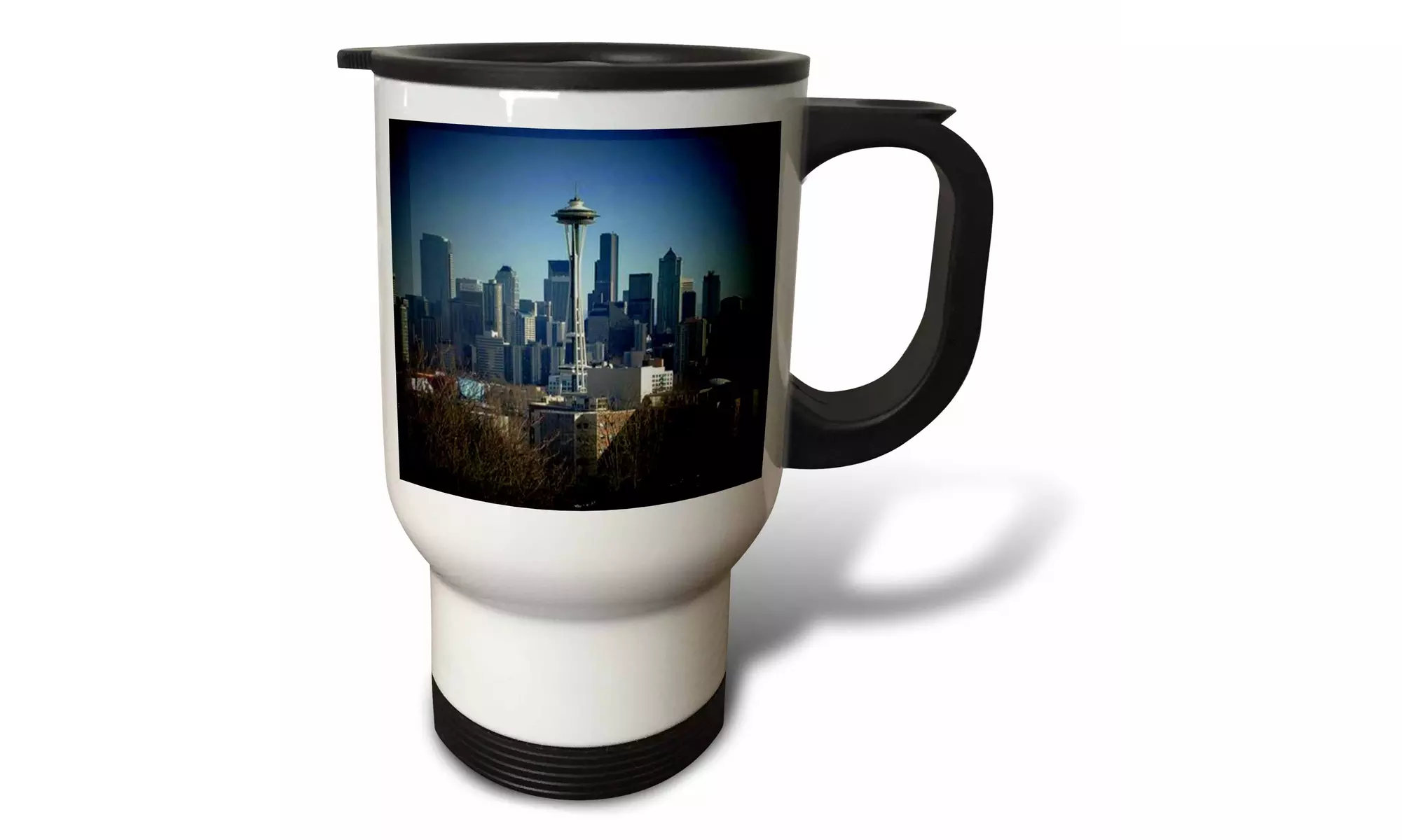  Travel Mug Seattle Space Needle and Downtown - 14oz  - Primary Image