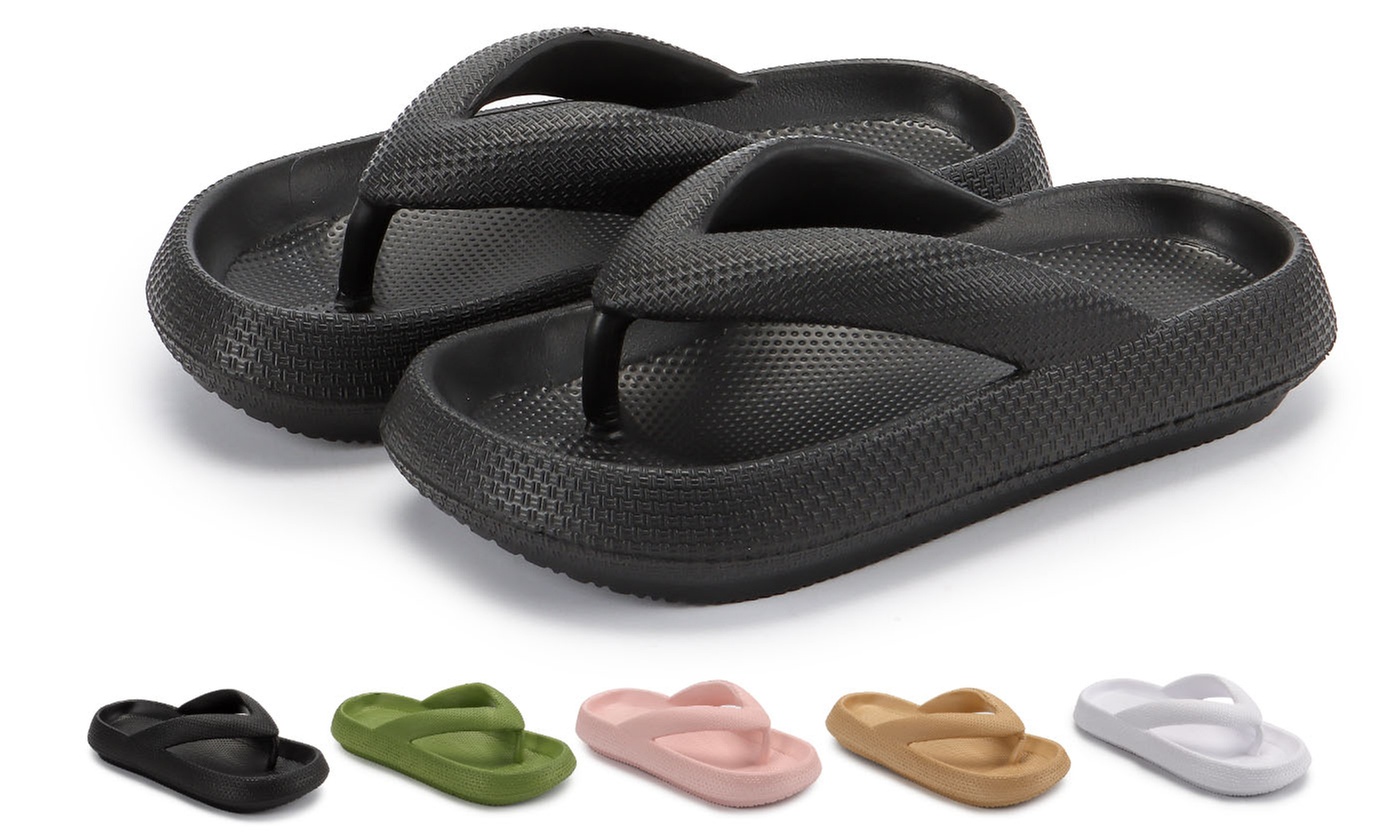 Unisex Ultra Soft Thong Flip Flop Arch Support Beach Sandals Shower Slippers