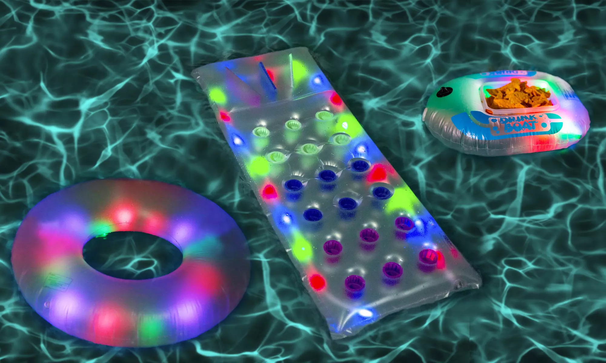 PoolCandy Illuminated Nighttime LED Floats - Primary Image