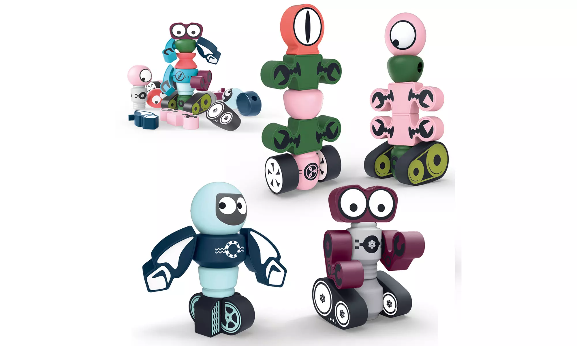 Toyzon MagBots  3D Magnetic Puzzles - Build, Create, Display And Play 1pk - Primary Image
