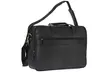 Genuine Leather Double Gusset Briefcase With Laptop Sleeve - Second Medium