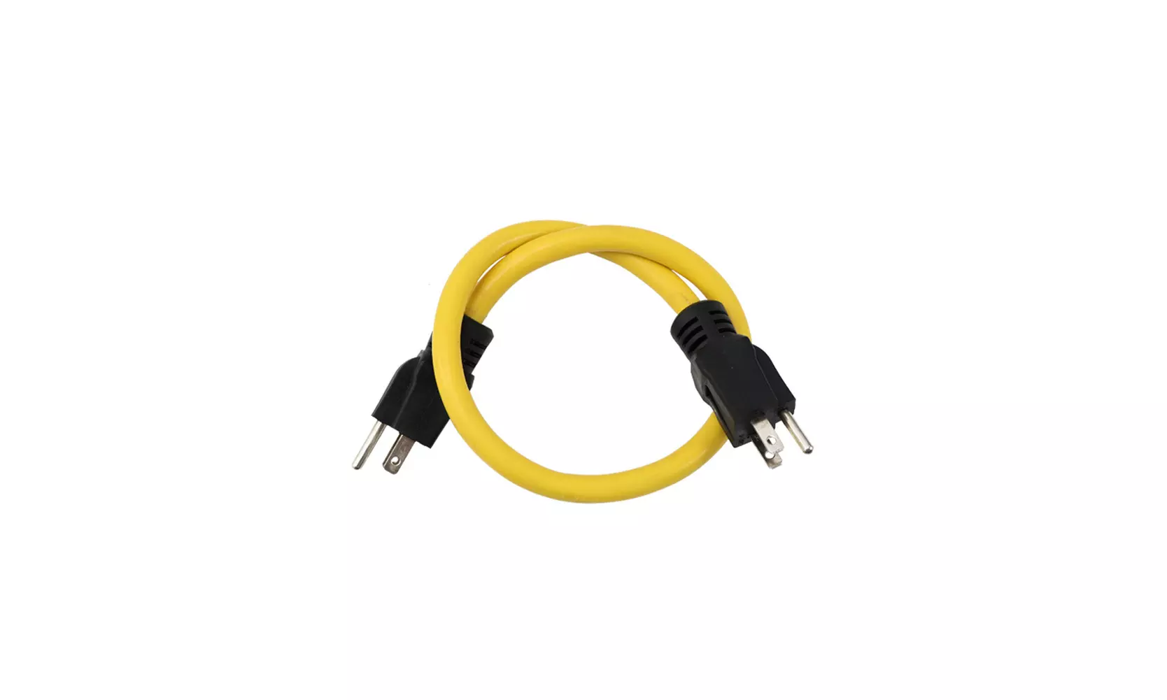 US 1-2 Pc 3Prong Plug 12AWG 125V Double Male Extension Cord Generator Adapter RV - Primary Image