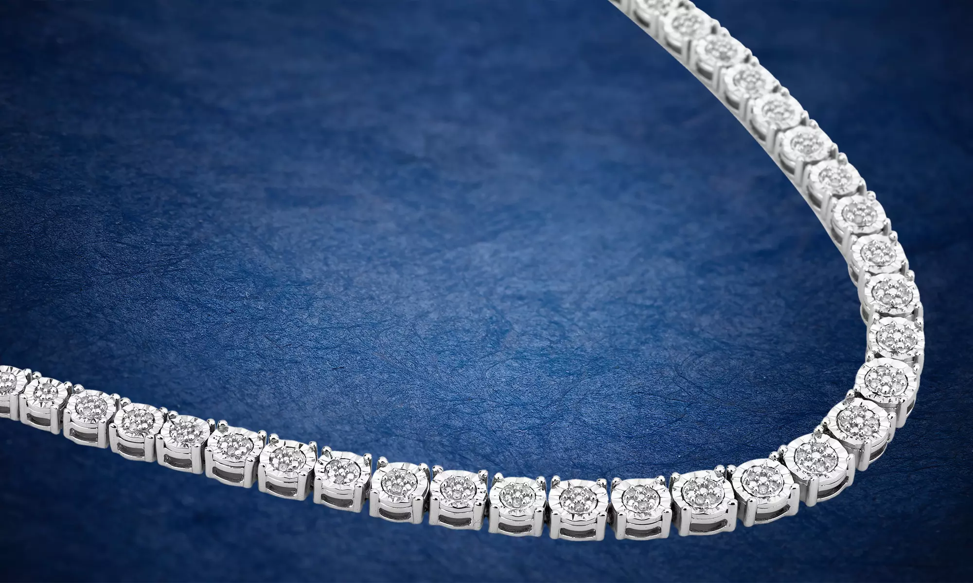 0.35 Carat Diamond Sterling Silver Miracle Plated Necklace Jewelry for Women Mom - Second Medium