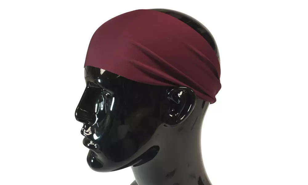 (2-Pack) Slim moisture wicking sweatbands - wicks moisture 8x faster than cotton - Primary Image