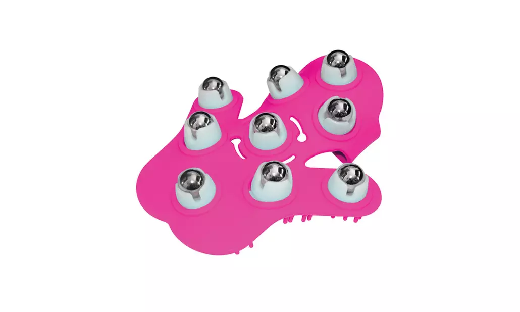 Fuzu Glove Massager - Neon Pink - Primary Image