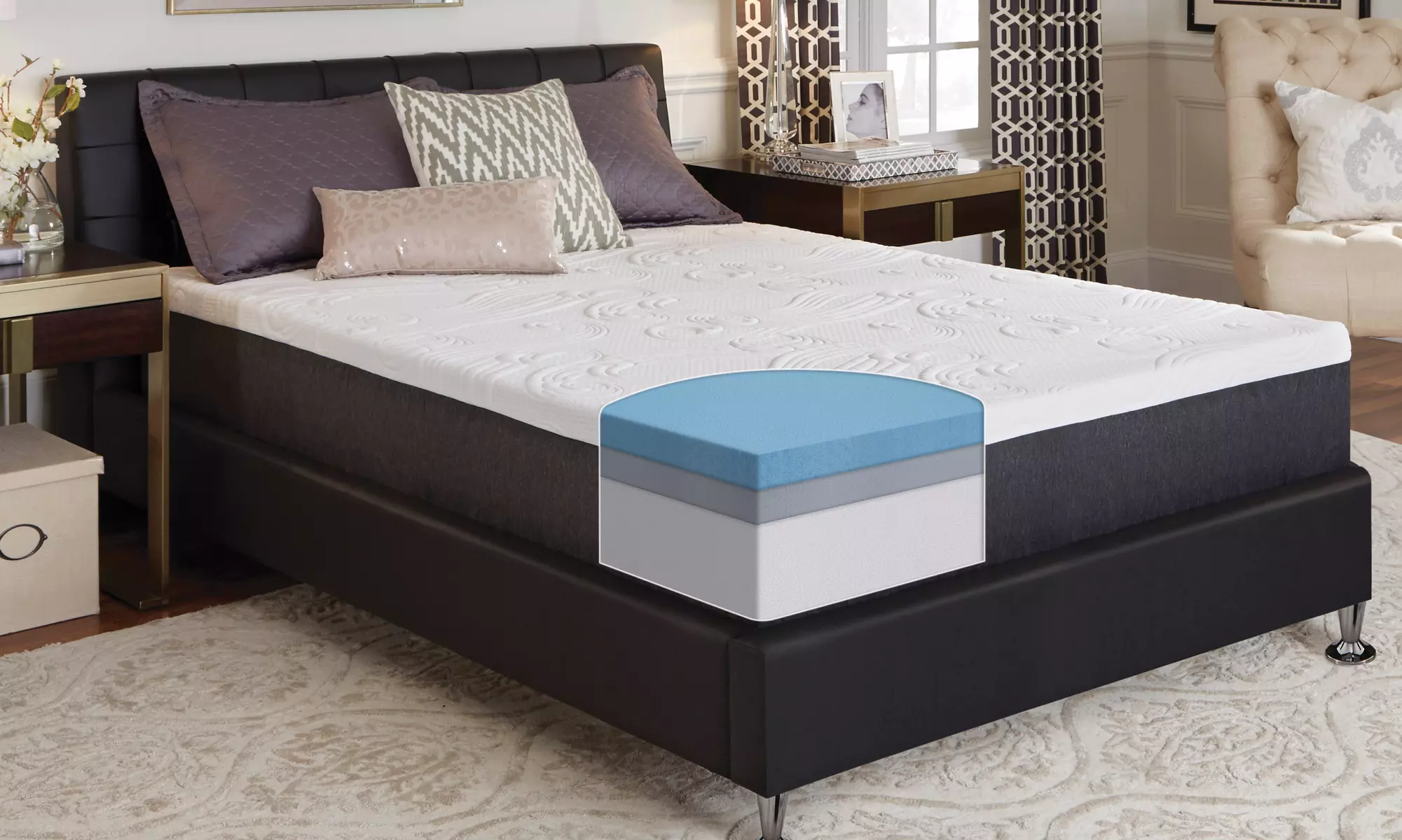 ComforPedic from BeautyRest 12" NRGel Memory Foam Mattress 