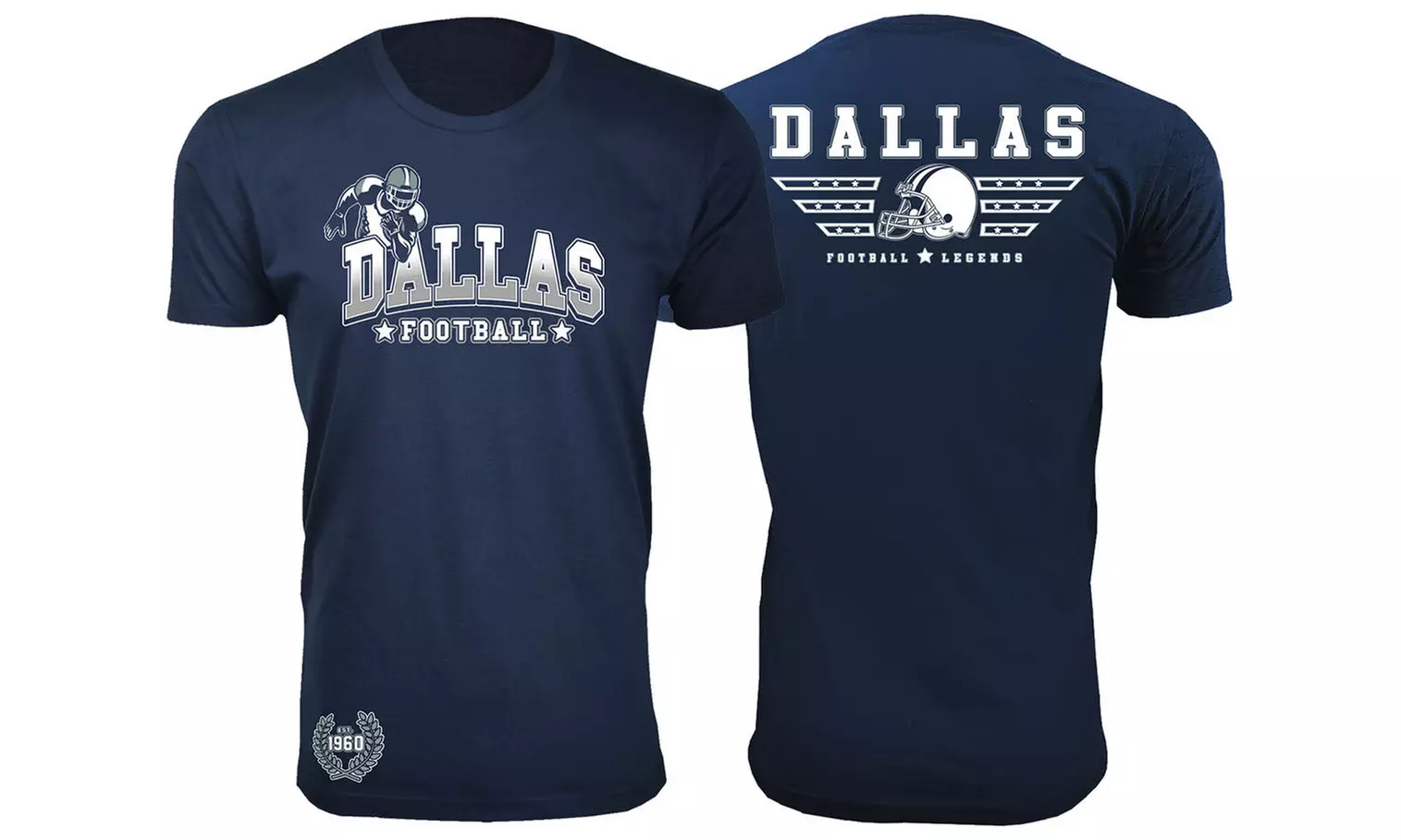 Men's Dallas Football Fan T-Shirts Collection (Extended Sizes Available)