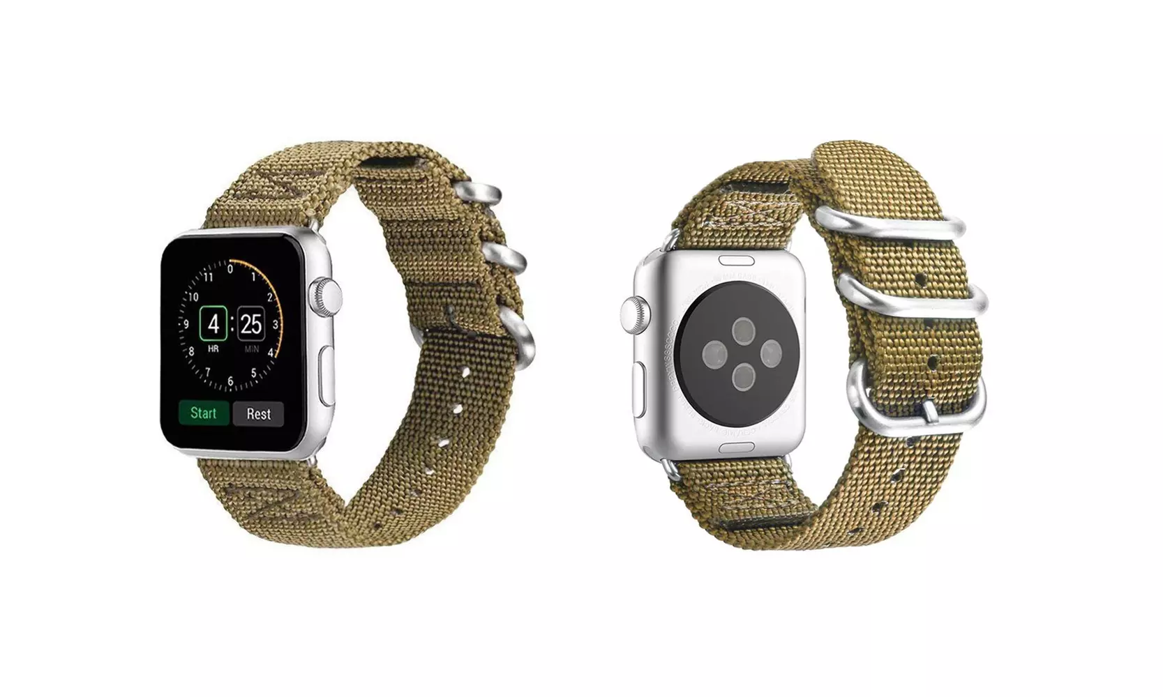 Aduro Nylon Buckle Band for Apple Watch Series 1, 2, 3, 4, 5, 6, & SE