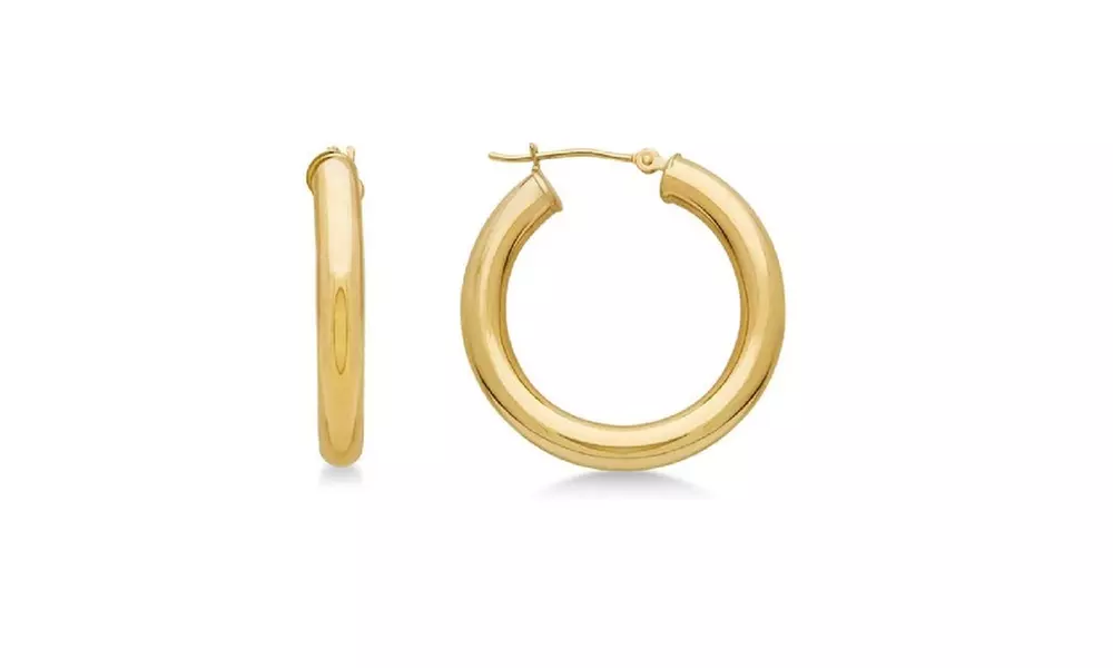 14K Solid gold 2.5MM Hoop Earring  by Moricci - Primary Image