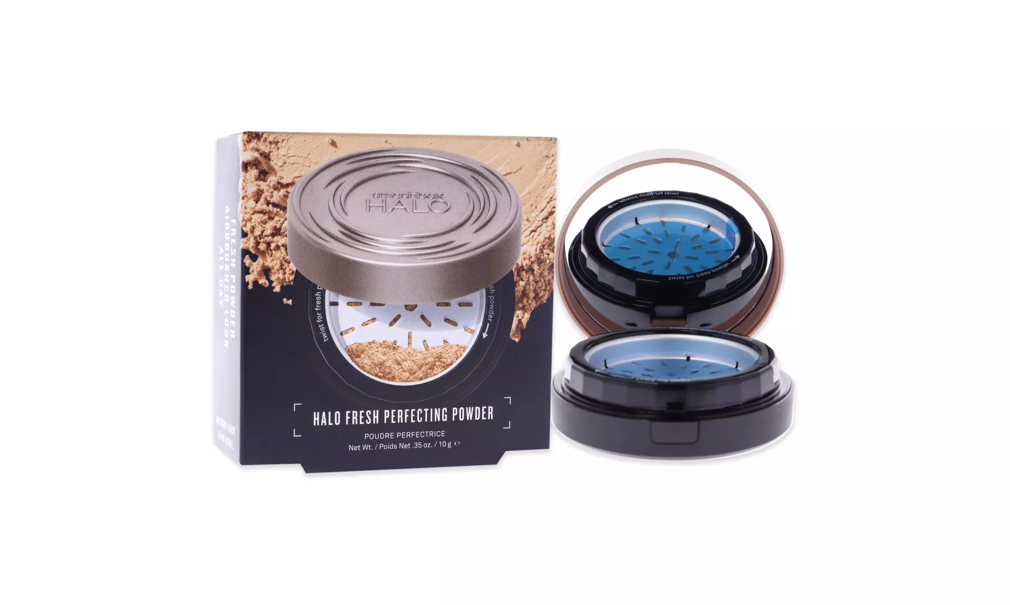 Halo Fresh Perfecting Powder - Light-Neutral by SmashBox Women - 0.35 oz Powder - Second Medium