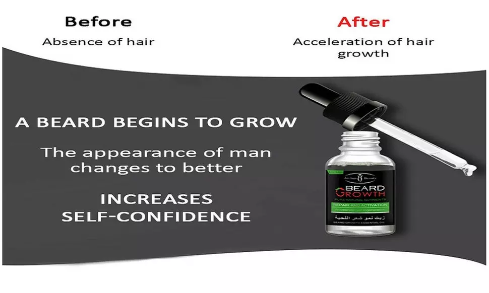 Aichun Beauty Beard Hair Growth Pure Natural Nutrients - 1oz - Second Medium
