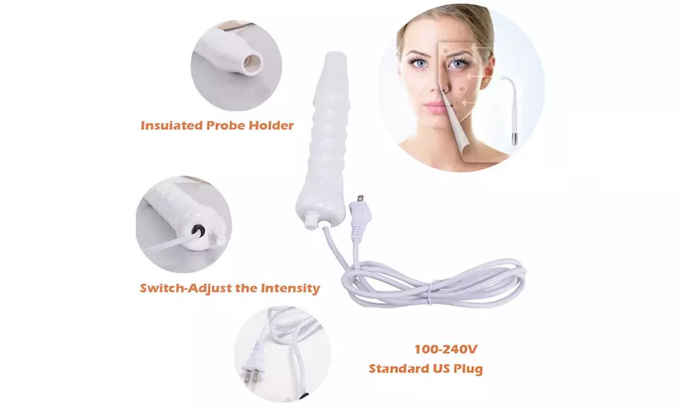 Portable Handheld High Frequency Skin Therapy Wand Machine - Second Medium