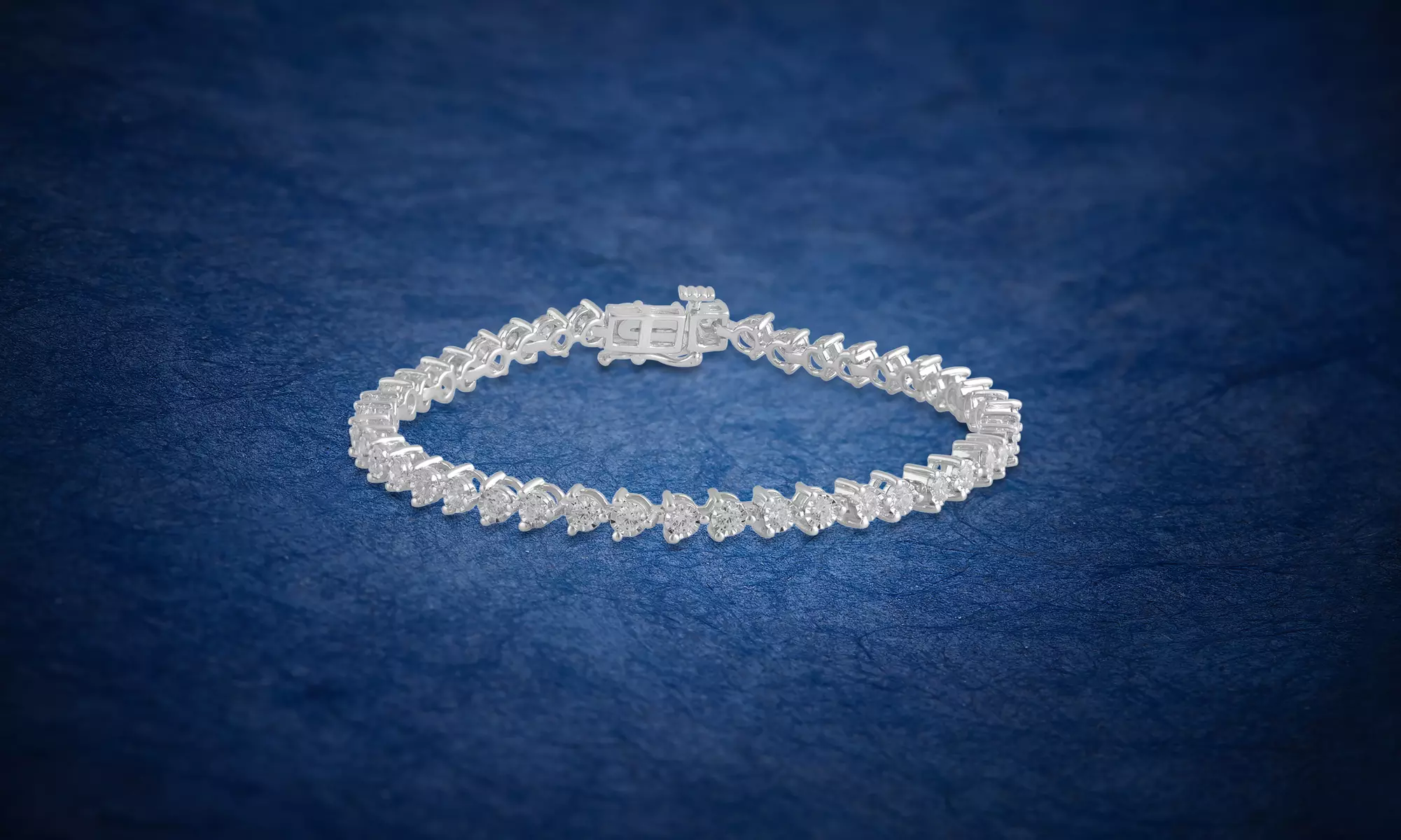 Sterling Silver 2.00 CT Diamond Miracle Plated Tennis Bracelet Jewelry for Women