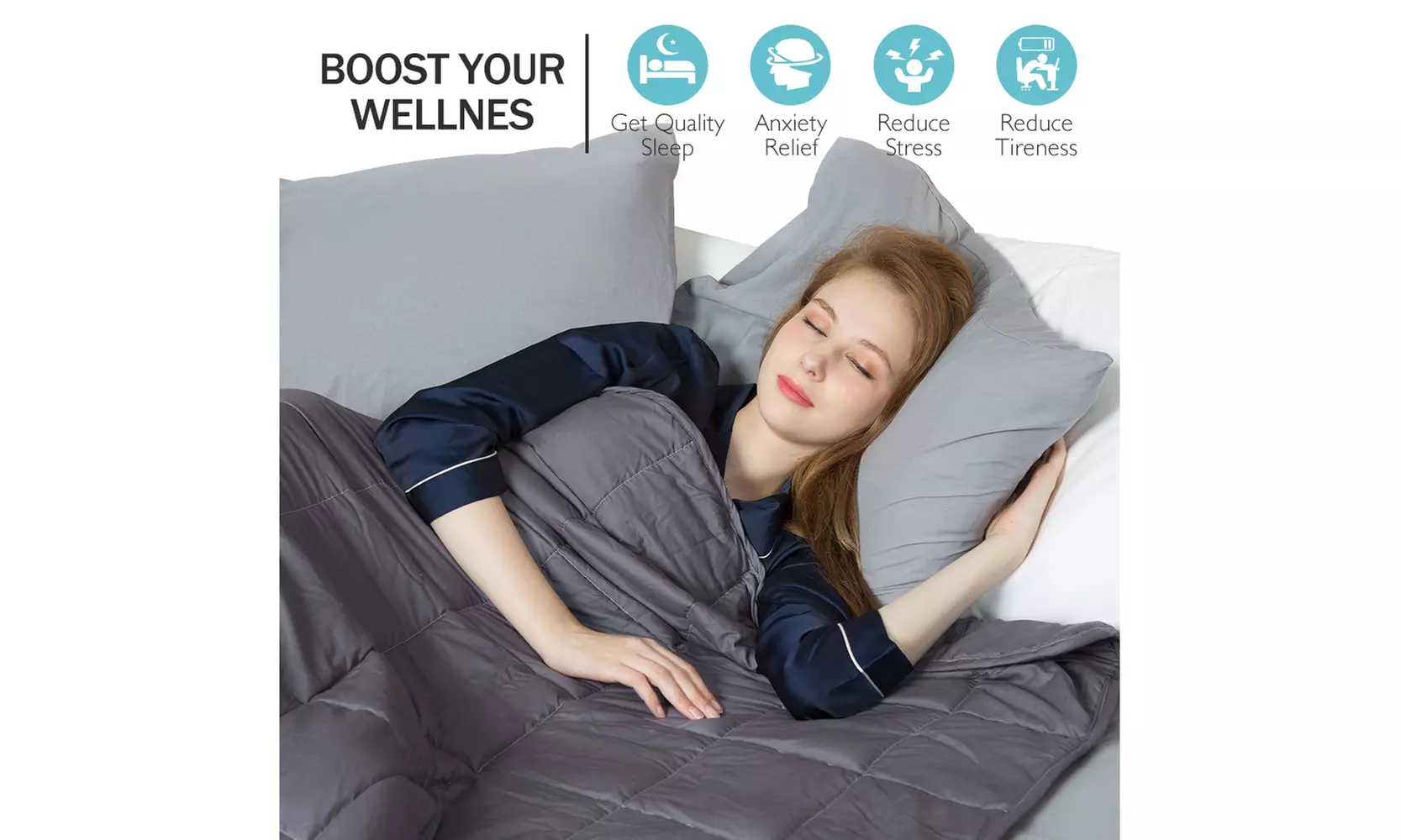 Soft Brushed Microfiber Weighted Blanket