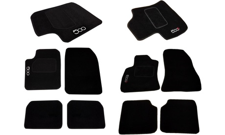 Set 4 tappetini per Fiat 500 o Fiat 500L