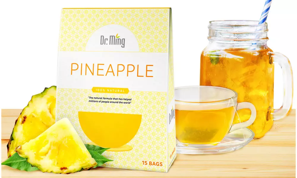 Dr. Ming Pineapple Weight Loss Teatox (15 Servings) - Primary Image