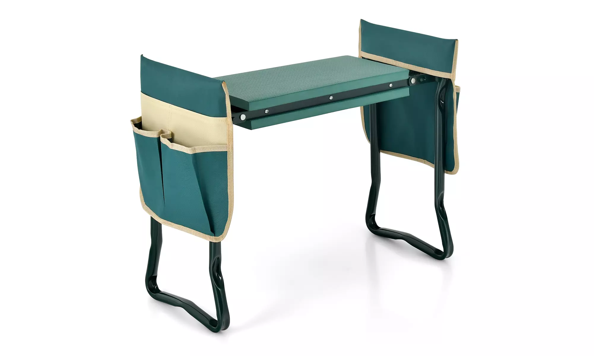 Costway Folding Garden Kneeler and Seat Bench w/2 Bonus Tool