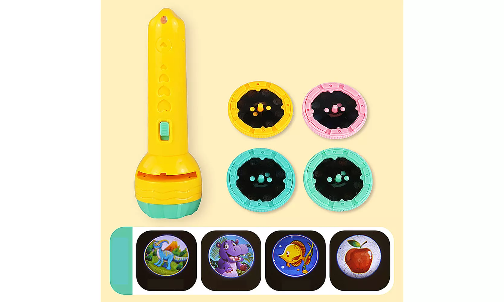  US Slide Projector Flashlight Children's Projection Light Toy 