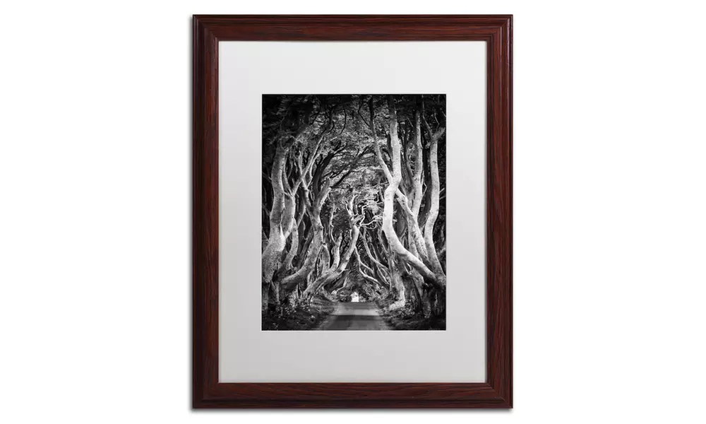 Philippe Sainte-Laudy 'Zig Zag Nation' Matted Wood Framed Art - Second Medium