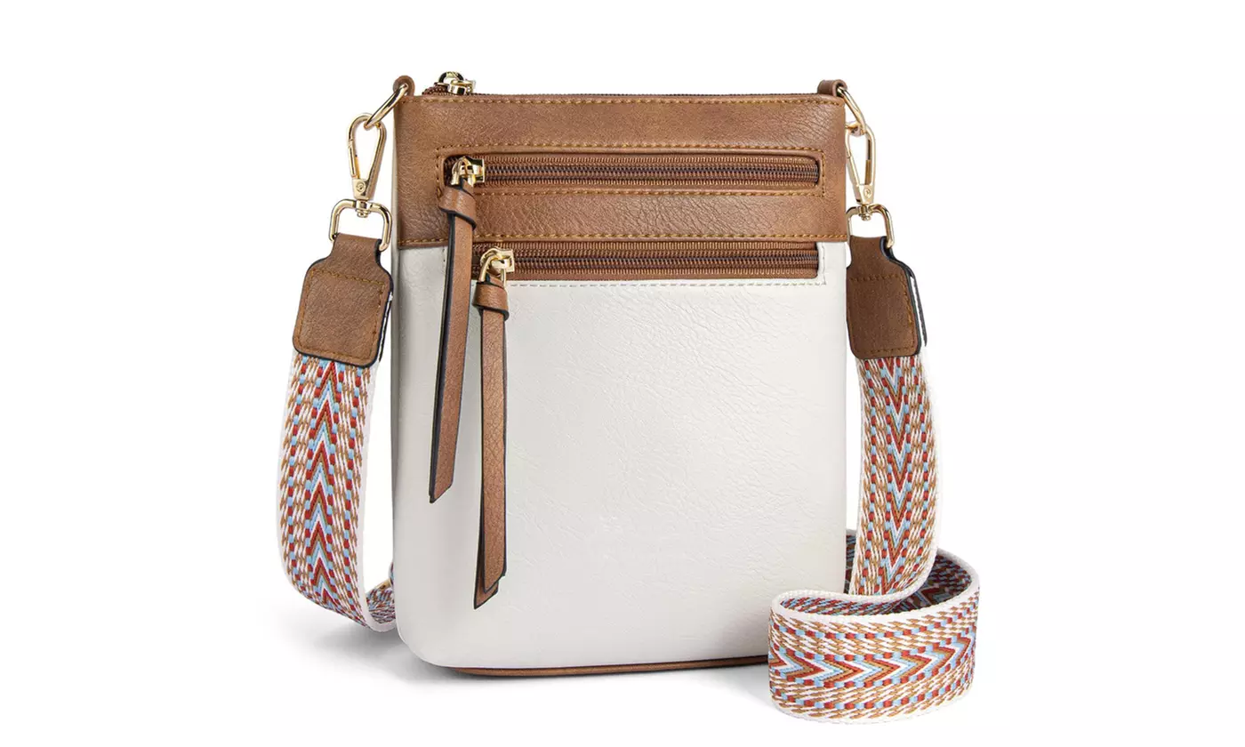 Small PU Leather Crossbody Bag for Women 