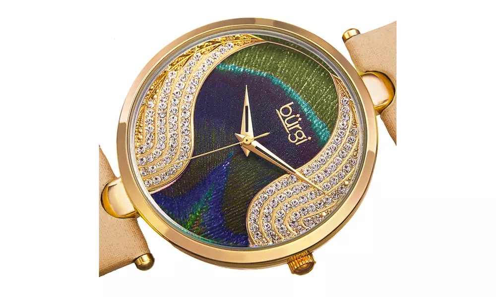 Woman's Burgi Genuine Diamond Watch Collection